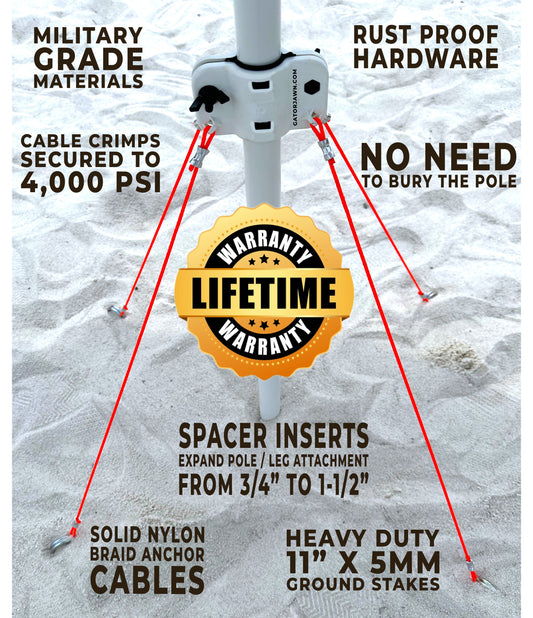 Gator Jawn® | Secure Anchor System® - Umbrella & Pole